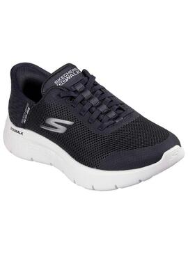 Zapatilla Mujer Skechers Go Walk Flex Negro/Blanco