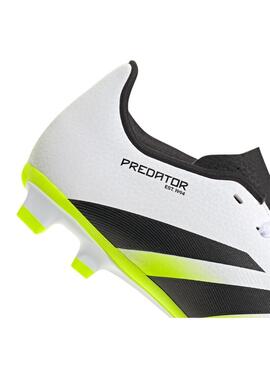 Bota Fútbol Junior adidas Predator FG/MG Blanco
