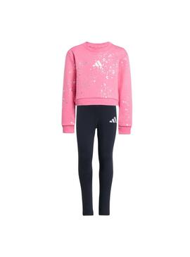 Conjunto Niña adidas Glam Set Rosa/Negro