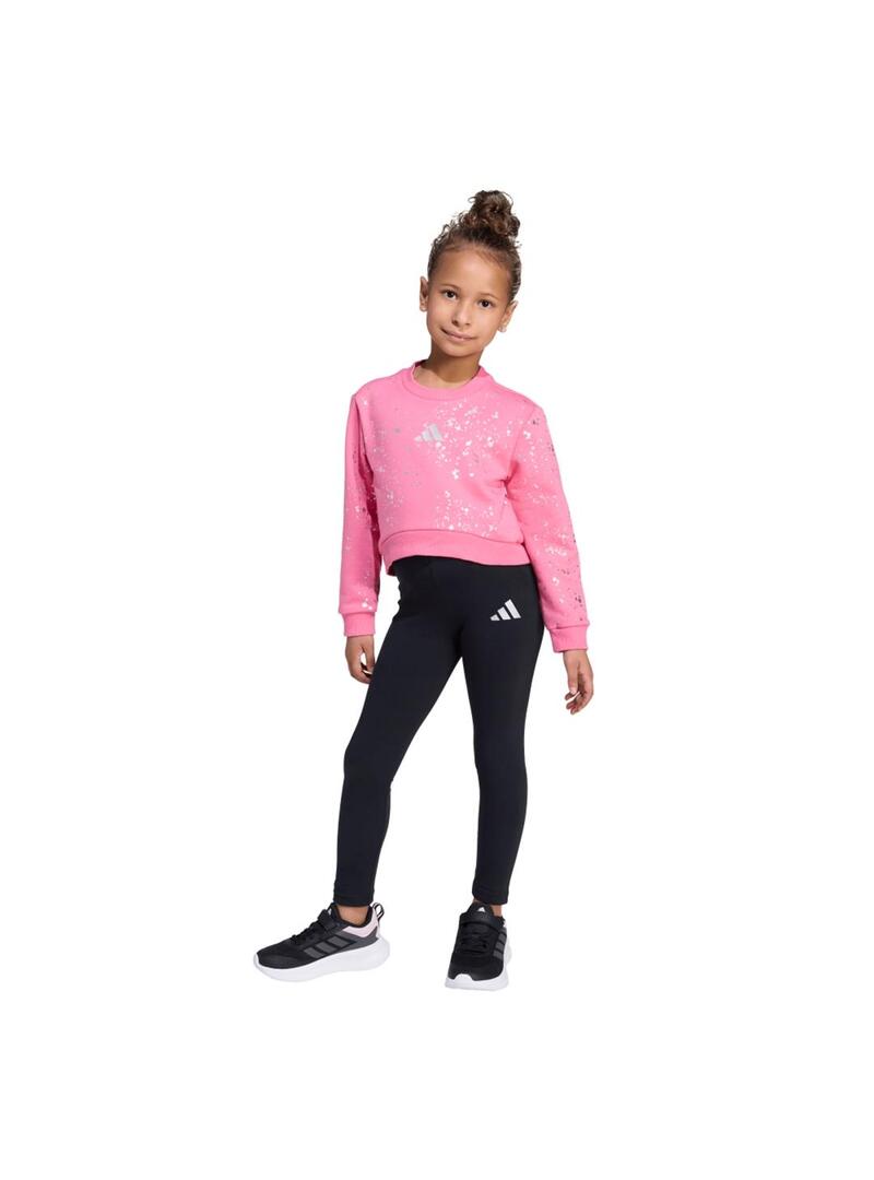 Conjunto Niña adidas Glam Set Rosa/Negro