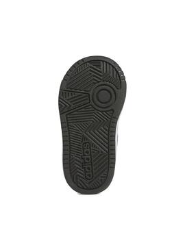 Zapatilla Niño/a adidas Hoop Blanca Negra Amarilla