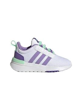 Zapatilla Niñ@ adidas Racer Tr21 Blanca Morada