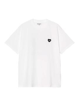 Camiseta Hombre Carhartt WIP Heart Blanca Corazon