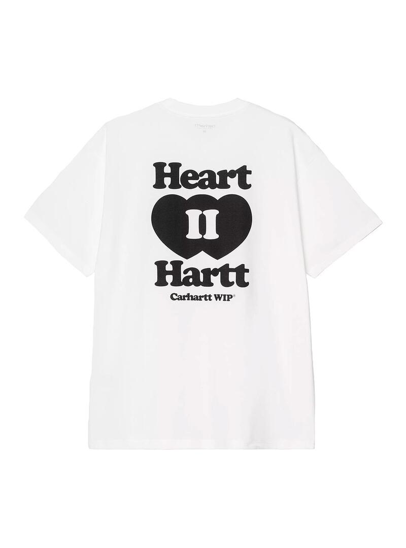 Camiseta Hombre Carhartt WIP Heart Blanca Corazon