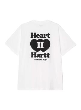Camiseta Hombre Carhartt WIP Heart Blanca Corazon