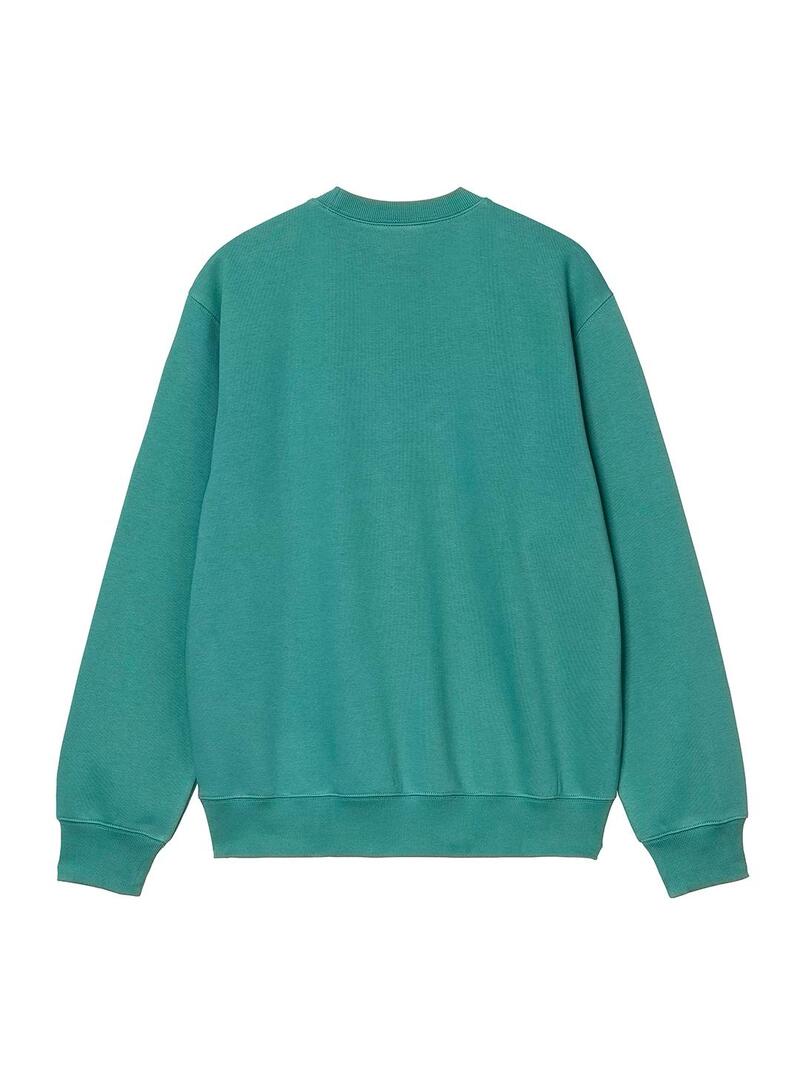 Sudadera Hombre Carhartt WIP Masterpiece Verde Rosa