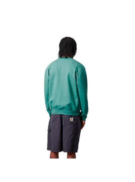 Sudadera Hombre Carhartt WIP Masterpiece Verde Rosa