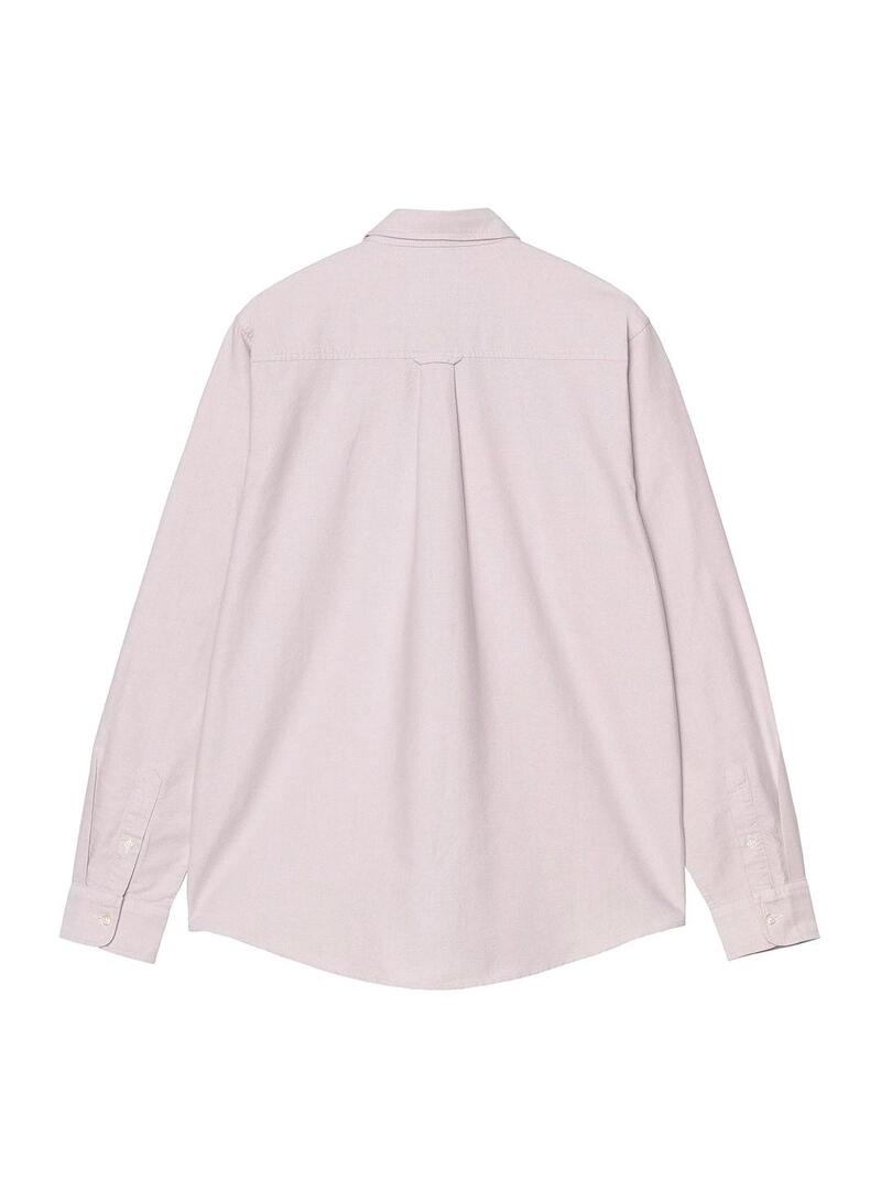Camisa Hombre Carhartt WIP C-Logo Lila Rosada