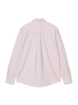 Camisa Hombre Carhartt WIP C-Logo Lila Rosada
