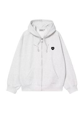 Sudadera Hombre Carhartt WIP Heart II Gris