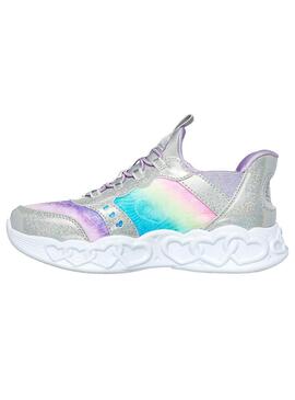 Zapatilla Niña Skechers Infinite Rosa Plata