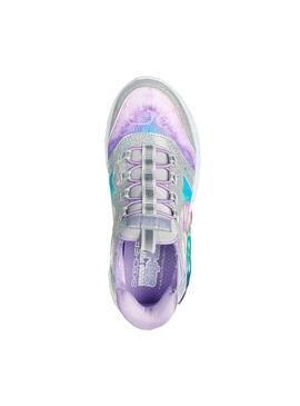 Zapatilla Niña Skechers Infinite Rosa Plata