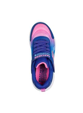 Zapatilla Niña Skechers Bounder Azul Rosa