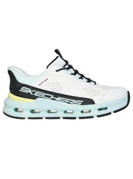 Zapatilla Junior Skechers Glide-Step Blanco