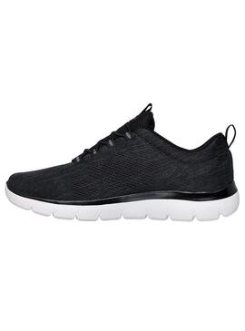 Zapatilla Hombre Skechers Summits Gris Oscuro/Rojo