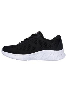 Zapatilla Mujer Skechers Lite Waterproof Negro/Ros