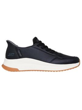 Zapatilla Hombre Skechers Bobs Squad 4 Negro/Blanco