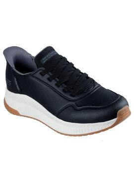 Zapatilla Hombre Skechers Bobs Squad 4 Negro/Blanco