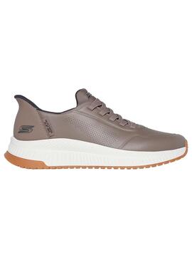 Zapatilla Hombre Skechers Bobs Squad 4 Topo
