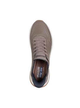 Zapatilla Hombre Skechers Bobs Squad 4 Topo