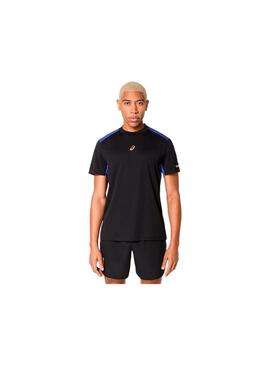 Camiseta Hombre Asics Padel Court Negra Azul