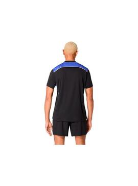 Camiseta Hombre Asics Padel Court Negra Azul