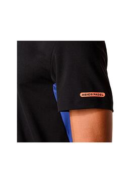 Camiseta Hombre Asics Padel Court Negra Azul