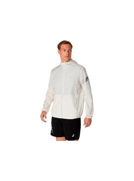 Cortavientos Hombre Asics Icon Jacket Crudo