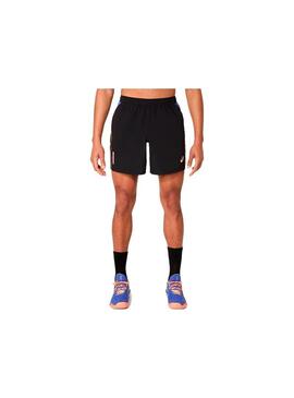 Pantalon corto Hombre Asics Padel Court 7 Negro azul