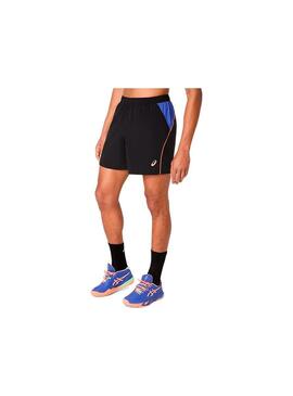 Pantalon corto Hombre Asics Padel Court 7 Negro azul