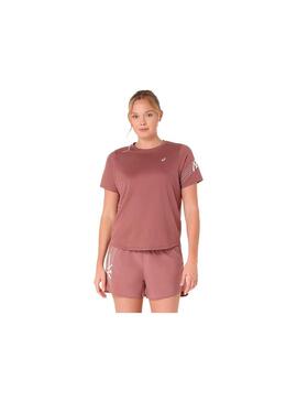 Camiseta Mujer Asics Icon SS Top Granate