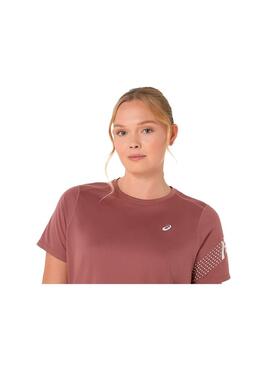 Camiseta Mujer Asics Icon SS Top Granate