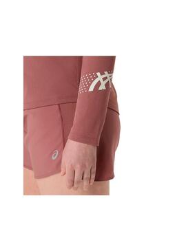 Sudadera Mujer Asics Icon 1/2 Zip Granate