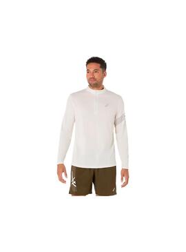 Sudadera Hombre Asics Icon 1/2 Zip Crudo