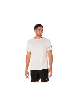 Camiseta Hombre Asics Icon SS Crudo