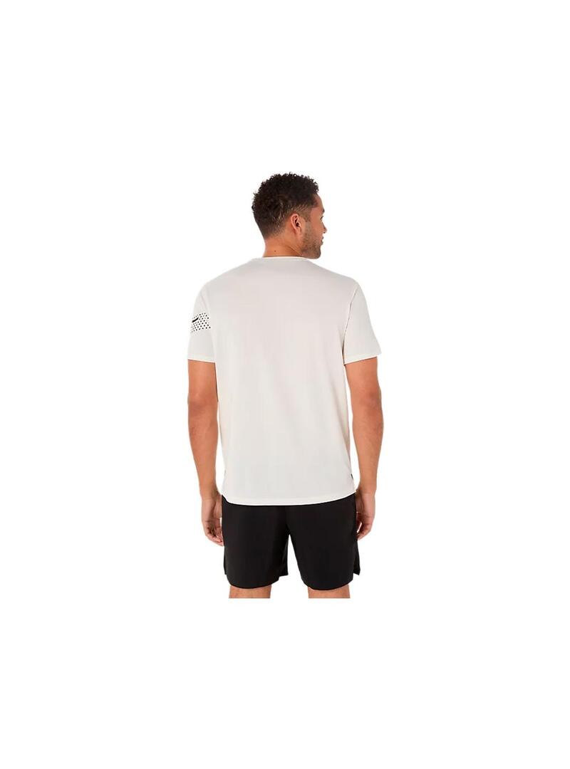 Camiseta Hombre Asics Icon SS Crudo
