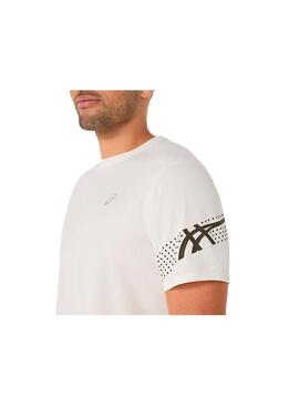Camiseta Hombre Asics Icon SS Crudo