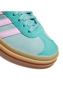 Zapatilla Mujer adidas Gazelle Bold Verde Rosa