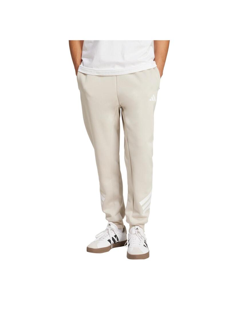 Pantalón Hombre adidas Flece 3 Stripes Beige
