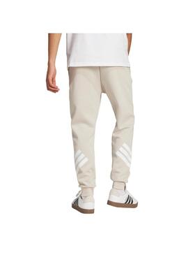 Pantalón Hombre adidas Flece 3 Stripes Beige
