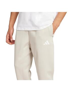 Pantalón Hombre adidas Flece 3 Stripes Beige