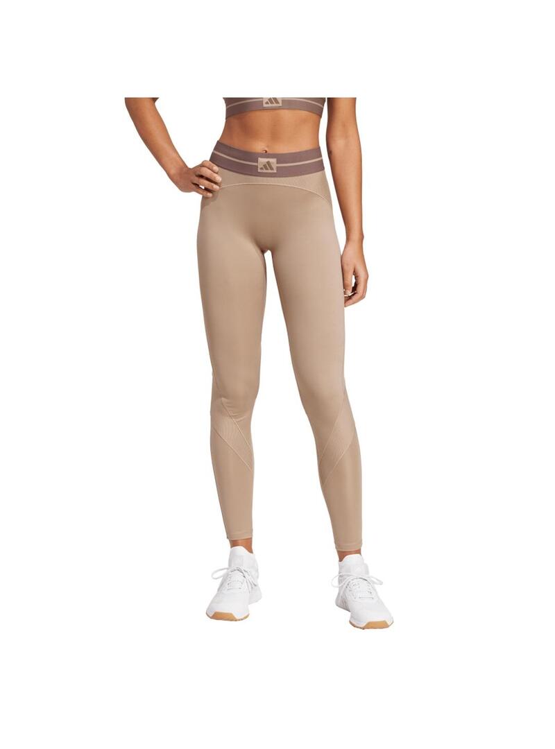 Malla Mujer adidas HYB Rib Marrón