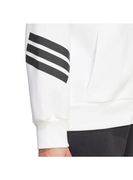 Sudadera Mujer adidas Flecee 3Stripes Blanco