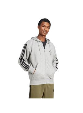 Sudadera Hombre adidas 3 Stripes Gris/Negro