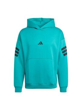 Sudadera Hombre adidas 3Stripes Turquesa