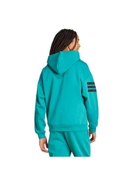 Sudadera Hombre adidas 3Stripes Turquesa