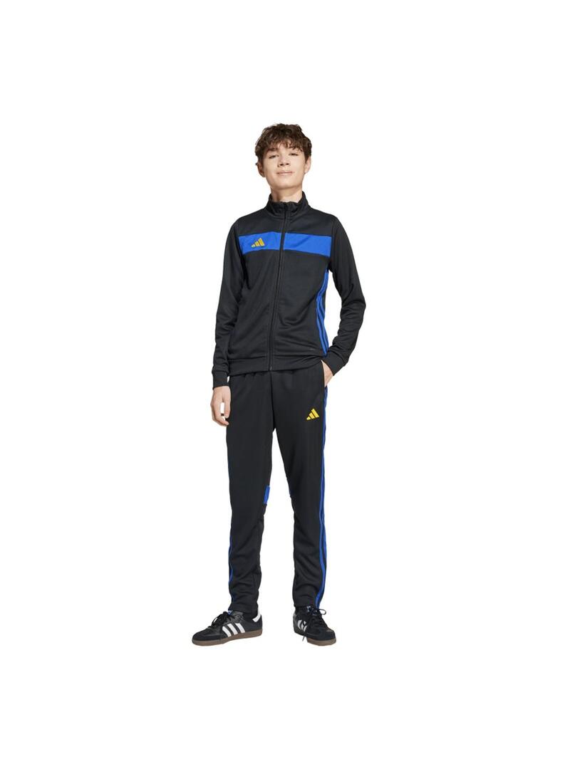 Chandal Junior adidas Tiro ES Negro/Azul