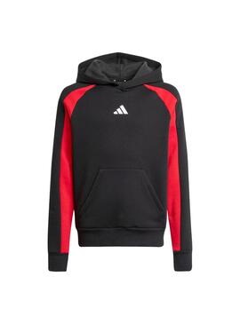Sudadera Junior adidas CB FL Negro/Rojo