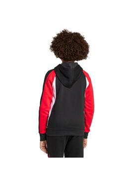 Sudadera Junior adidas CB FL Negro/Rojo