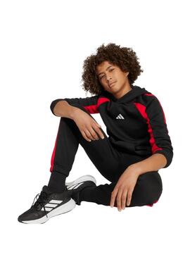Sudadera Junior adidas CB FL Negro/Rojo